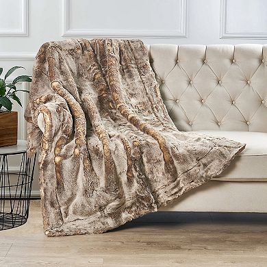 Home Soft Things Luxury Faux Fur Throw Blanket