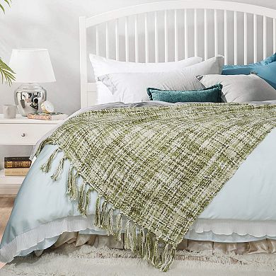 Home Soft Things Naga Knitted Tweed Throw Blanket