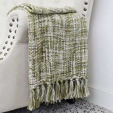 Home Soft Things Naga Knitted Tweed Throw Blanket