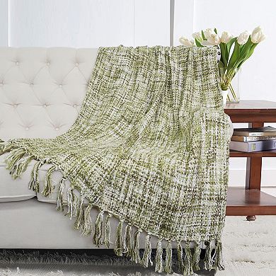 Home Soft Things Naga Knitted Tweed Throw Blanket