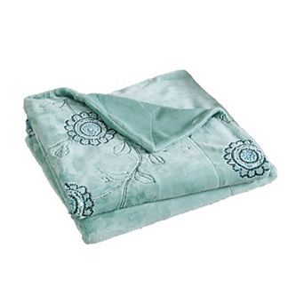 Home Soft Things Sequin Embroidered Throw Blanket