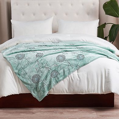 Home Soft Things Sequin Embroidered Throw Blanket