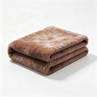 Home Soft Things Serengeti Double Sided Faux Fur Throw Blanket