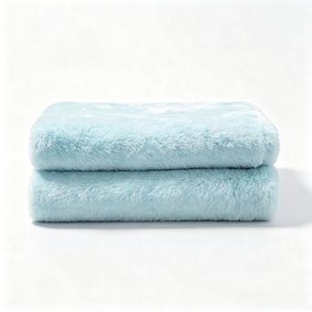 Home Soft Things Serengeti Double Sided Faux Fur Throw Blanket