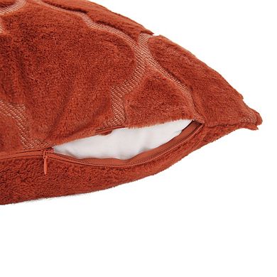 Home Soft Things Ogee Tatami Faux Fur Throw Blanket & Cover Combo
