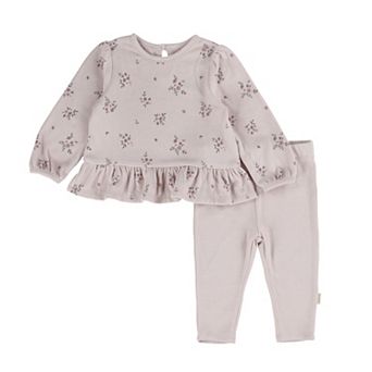 Baby Girl Huggies® Peplum Long Sleeve Top & Leggings 2 pc Set