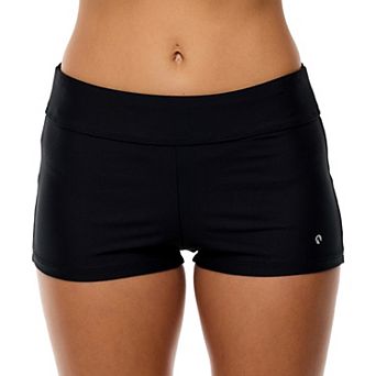 Women's N Solid Swim Bottoms with Built-In Panty