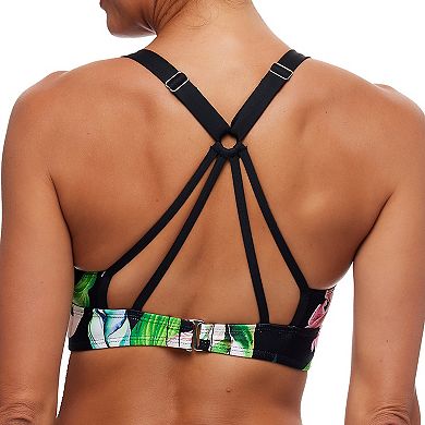 Women's N Surplice Wrap V-Neck Sport Tankini Swim Top