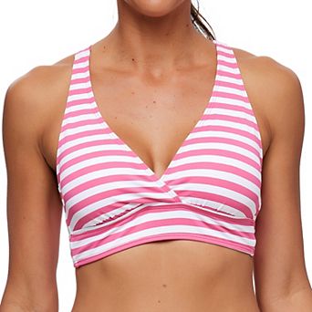 Women's N Surplice Wrap V-Neck Sport Bikini Swim Top