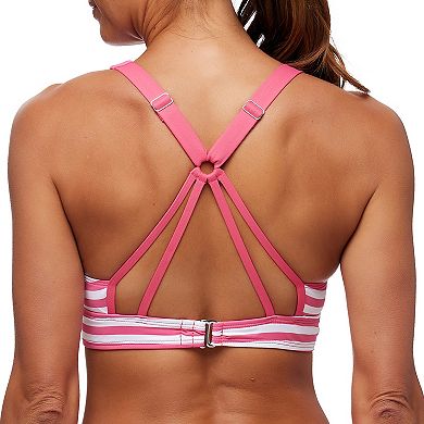 Women's N Surplice Wrap V-Neck Sport Bikini Swim Top