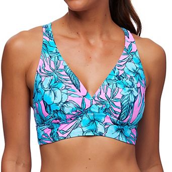 Women's N Surplice Wrap V-Neck Sport Bikini Swim Top