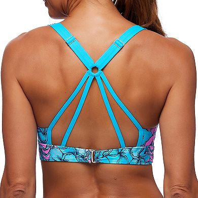 Women's N Surplice Wrap V-Neck Sport Bikini Swim Top