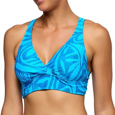 Women's N Surplice Wrap V-Neck Sport Bikini Swim Top