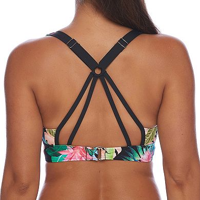 Women's N Surplice Wrap V-Neck Sport Bikini Swim Top