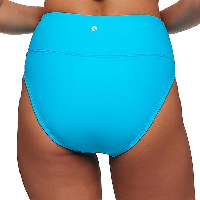 Women's N Solid High Waist Bikini Swim Bottoms