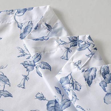 Madison Park Essentials Adele Floral Ruffle Shower Curtain with Hooks