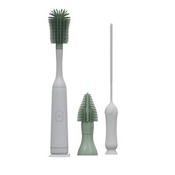 Dr. Brown's Electric Silicone Brush 2 Interchangeable Brush Heads & Straw Brush