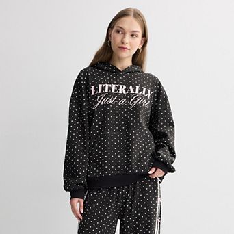 Juniors' Literally Just a Girl Graphic Hoodie