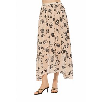 Women's ALEXIA ADMOR Ella Maxi Skirt With Ruffle Hem