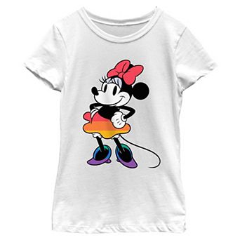 Girls 6-16 Disney's Minnie Mouse Rainbow Dress Graphic Tee