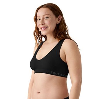 TRUE Soft Form Seamless Ribbed Wireless V-Neck Bra