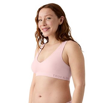TRUE Soft Form Seamless Ribbed Wireless V-Neck Bra