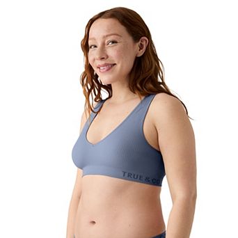 TRUE Soft Form Seamless Ribbed Wireless V-Neck Bra