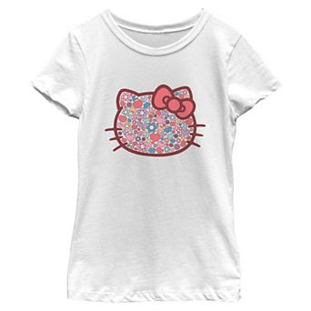 Girls 6-16 Hello Kitty Floral Fill Graphic Tee
