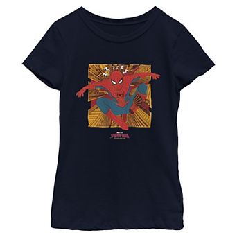 Girls 6-16 Marvel Spider-Man Brand New Day Spidey-Sense In Action Graphic Tee
