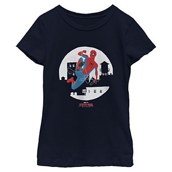 Girls 6-16 Marvel Spider-Man Brand New Day Jumping Graphic Tee