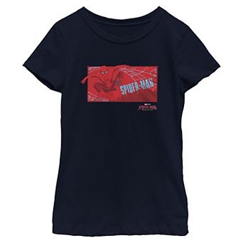 Girls 6-16 Marvel Spider-Man Brand New Day Comic Panel Graphic Tee