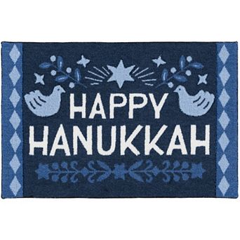Celebrate Together™ Hanukkah Carved Happy Hanukkah Throw Rug