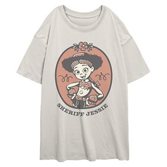Juniors' Disney / Pixar's Toy Story 5 Sheriff Jessie Oversized Graphic Tee