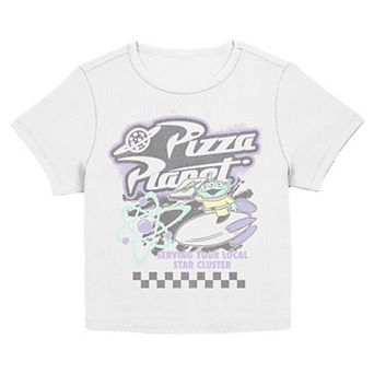 Juniors' Disney / Pixar's Toy Story Pizza Planet Local Star Cluster Graphic Baby Tee