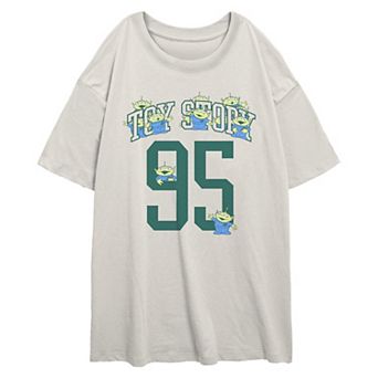 Juniors' Disney / Pixar's Toy Story 5 Aliens '95 Varsity Oversized Graphic Tee