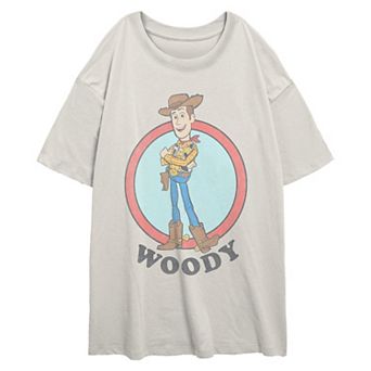 Juniors' Disney / Pixar's Toy Story 5 Woody Oversized Graphic Tee
