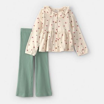 Toddler Girls Carter's 2 pc Long-Sleeve Top & Pants Set