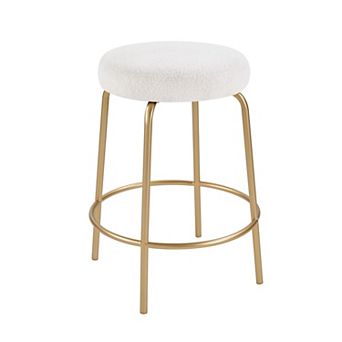 INK+IVY Vivienne Round Upholstered Counter Stool