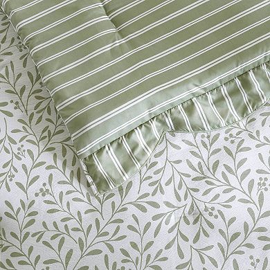 Madison Park Eamon 5-Piece Printed Reversible Comforter Set with Coordinating Throw Pillows
