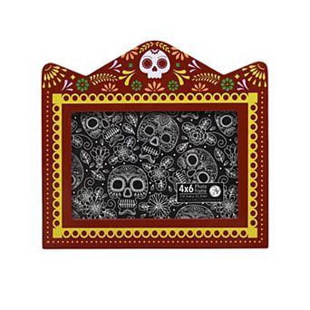 Dia De Los Muertos 6" x 4" Red Frame