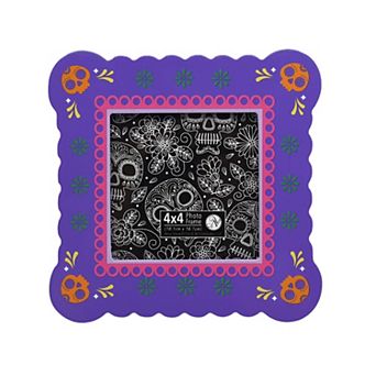 Dia De Los Muertos 4" x 4" Purple Frame