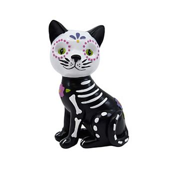 Cat Skeleton Figurine Table Decor