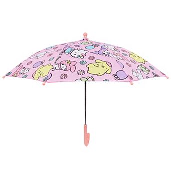 Sanrio Hello Kitty & Friends Kids Umbrella with My Melody, Kuromi, Keroppi & Cinnamoroll