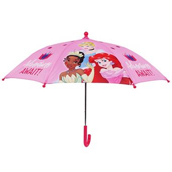Disney Princess Ariel, Tiana & Cinderella Adventures Await Kids Umbrella