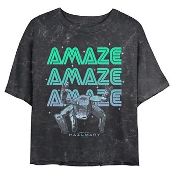 Juniors' Project Hail Mary Rocky Amaze Cropped Graphic Tee