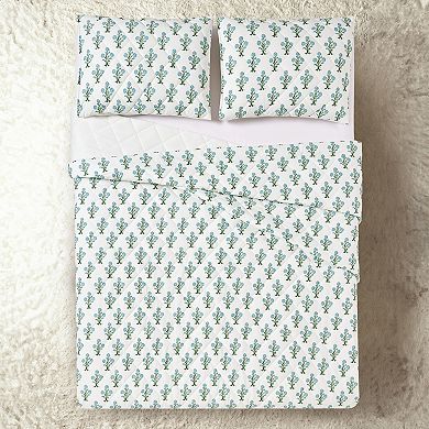 Laurel & Mayfair Paradise Stamp Quilt Set with Shams
