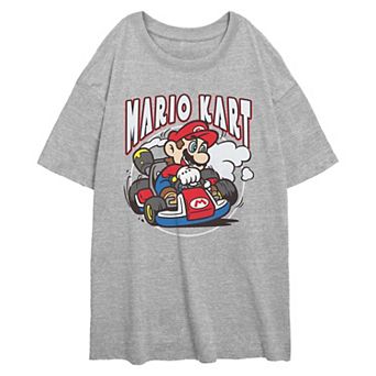 Juniors' Super Mario Kart Racing Oversized Graphic Tee