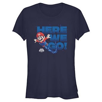 Juniors' The Super Mario Galaxy Movie Mario Here We Go! Graphic Tee