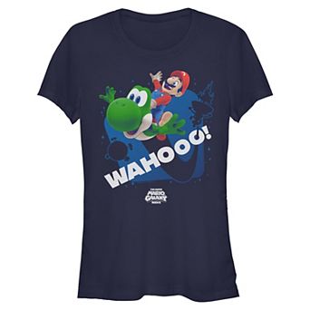 Juniors' The Super Mario Galaxy Movie Mario & Yoshi Wahooo! Graphic Tee