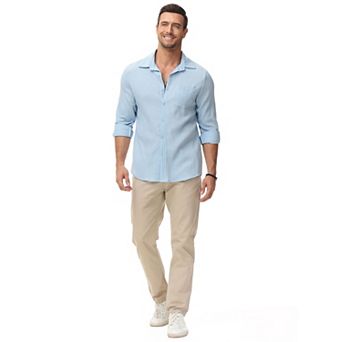 Men's Long Sleeve Casual Business With Button Down Shirt